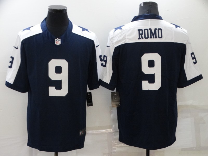 Men's Dallas Cowboys #9 Tony Romo Navy/White Stitched Jersey Men's Dallas Cowboys #9 Tony Romo Navy/White Stitched Jersey